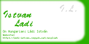 istvan ladi business card